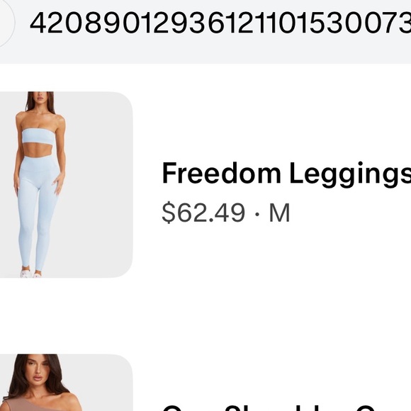 Crop Shop Boutique Freedom Leggings Ice. Isabel Mathers collection - Picture 2 of 7